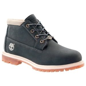Black & white Women’s Timberlands